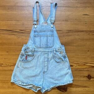 BONGO Light Blue Denim Short Overalls